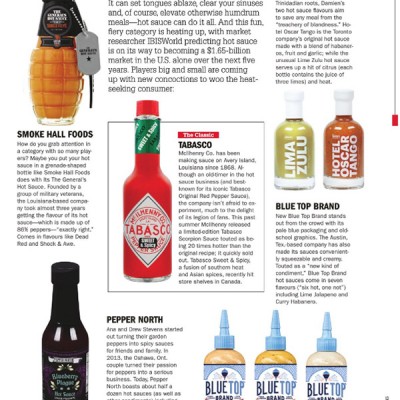 Canadian Grocer Magazine is one of the leading grocery publications on the market. We were humbled to see our Blueberry Plague hot sauce gracing their pages in December 2017.